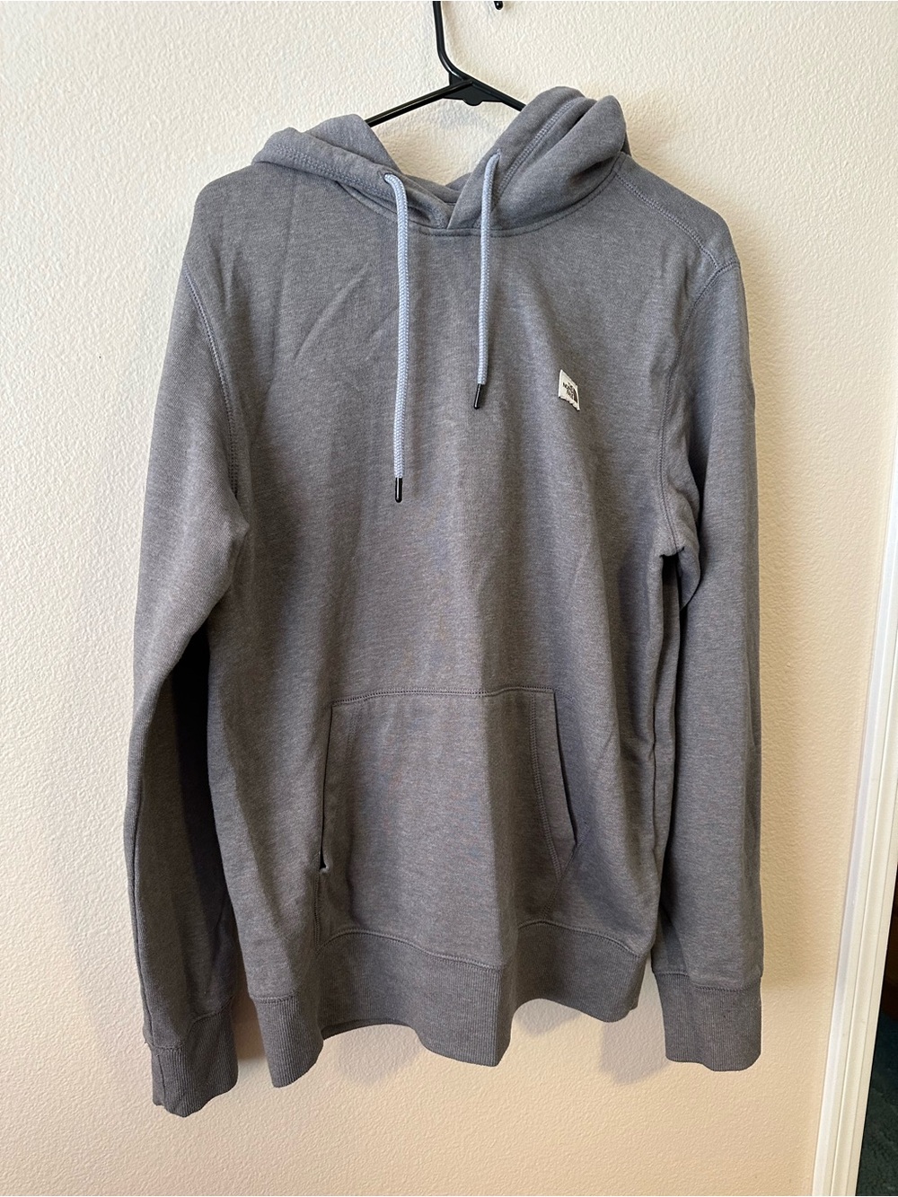 The North Face Men's Gray Pullover Hoodie with Drawstring